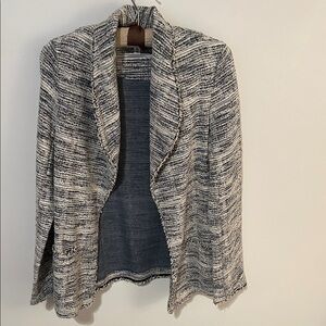 Max Studio Textured Jacket in Black and White